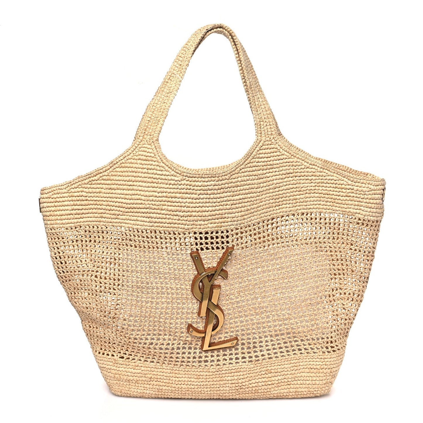 Raffia Icare Shopping Tote Natural
