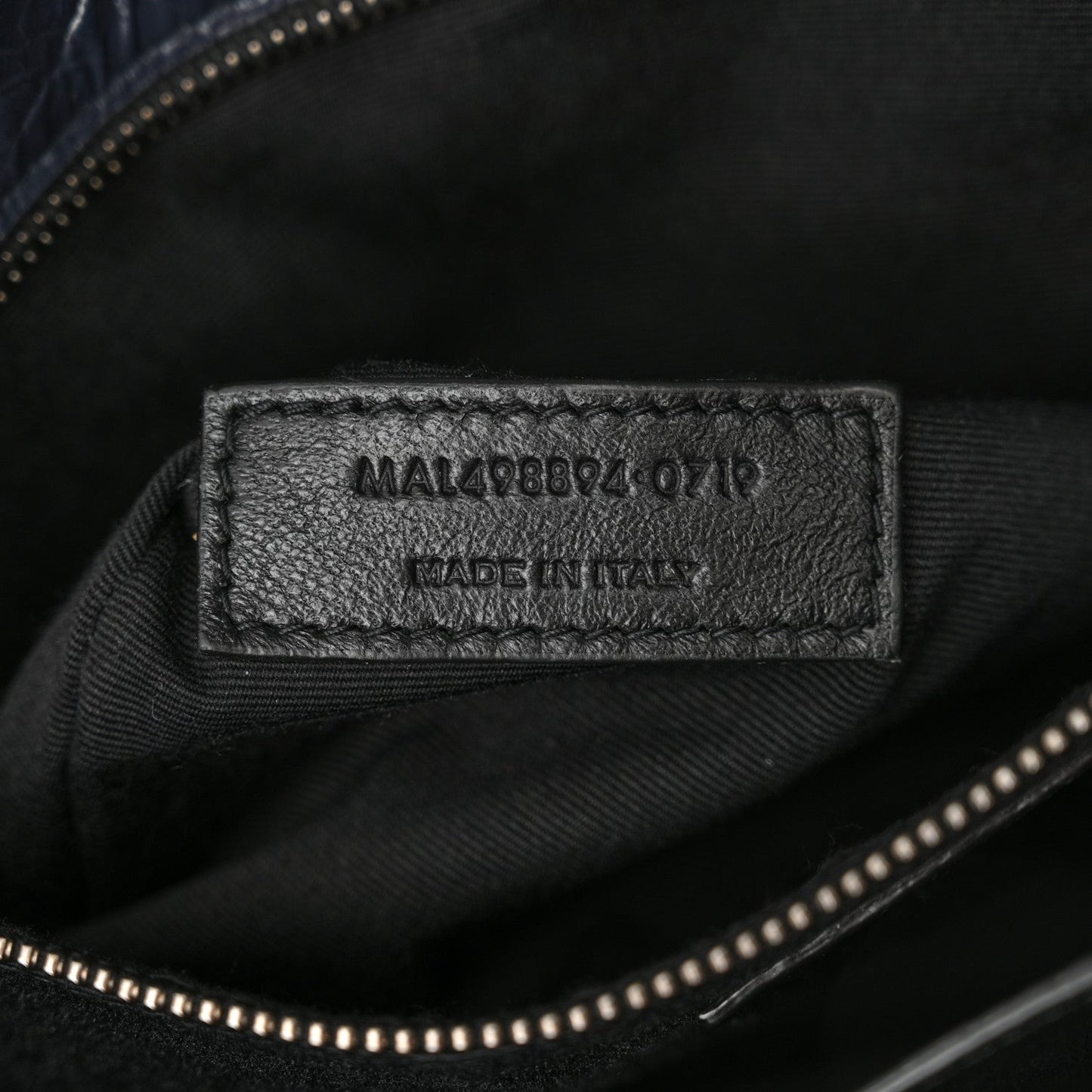 Crinkled Calfskin Matelasse Monogram Medium Niki Chain Satchel Deep Marine