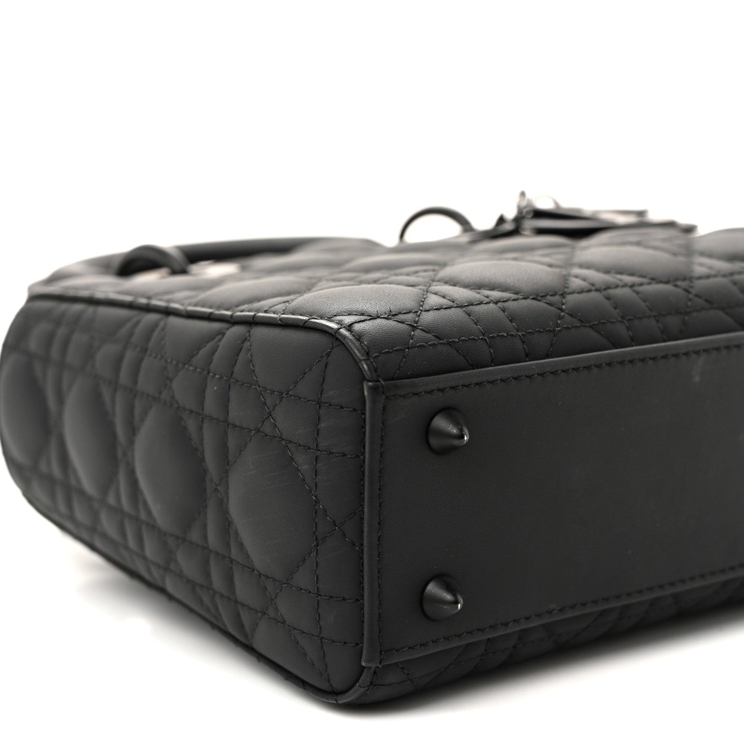 Ultra Matte Calfskin Cannage Small My ABCDior Lady Dior Black