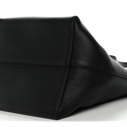 Grained Calfskin Large N/S Park Tote Black