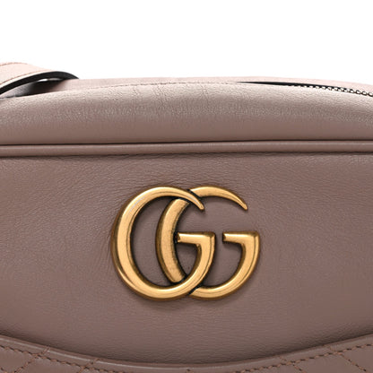 Calfskin Matelasse Medium GG Marmont Chain Shoulder Bag Porcelain Rose