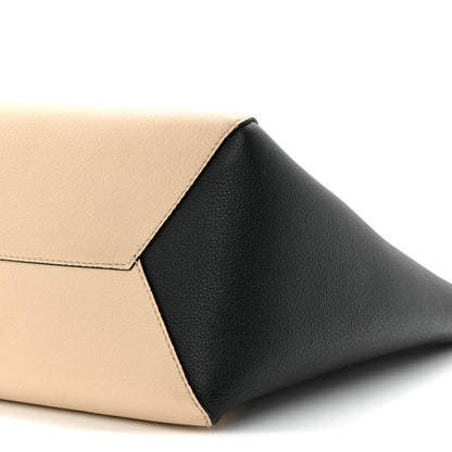 Calfskin Lockme Cabas Vanille Black