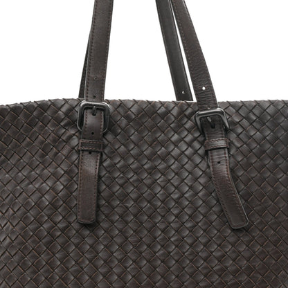 Nappa Intrecciato Large Tote Ebano