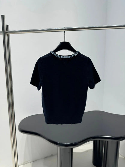 PRADA 25S BEADED CREW NECK SWEATER 313
