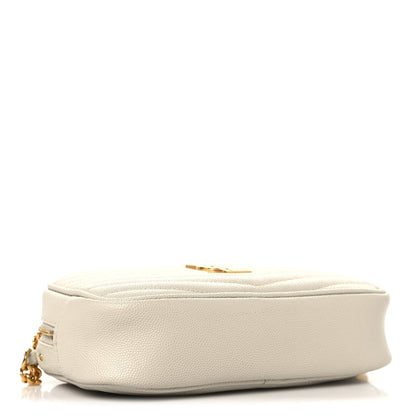 Grain De Poudre Matelasse Monogram Mini Lou Camera Bag Crema Soft
