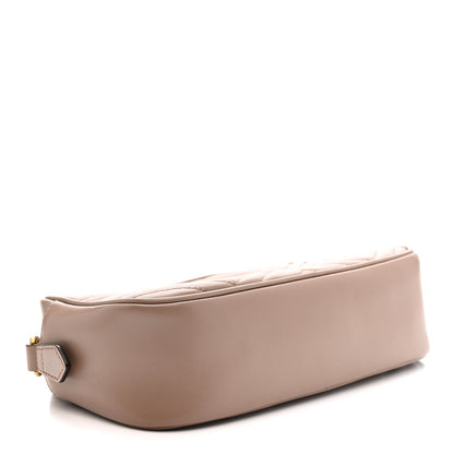 Calfskin Matelasse Small GG Marmont Chain Shoulder Bag Porcelain Rose
