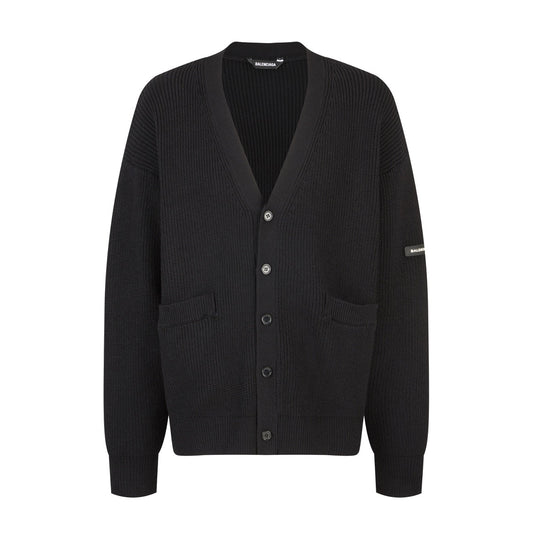Balenciaga 25 Cardigan Black Wool 0005