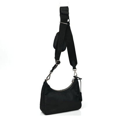 Re-Nylon Saffiano Re-Edition 2005 Shoulder Bag Black