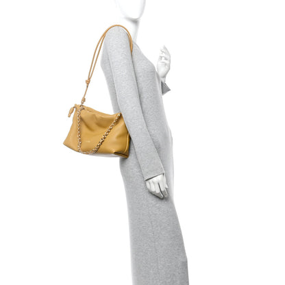 Mellow Nappa Donut Medium Chain Flamenco Knot Clutch Sahara