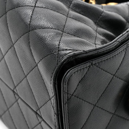 Caviar Quilted Small Chanel 25 Handbag Black