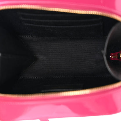 Patent Matelasse Monogram Toy Vicky Camera Bag Freesia