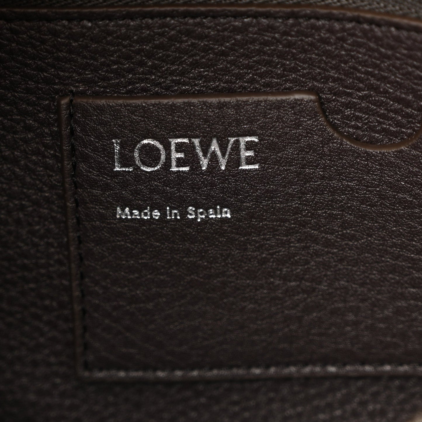 Grained Calfskin Medium Madrid Bag  Dark Ebony