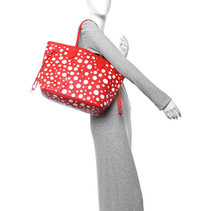 LV X YK Empreinte Infinity Dots Neverfull MM Rouge White