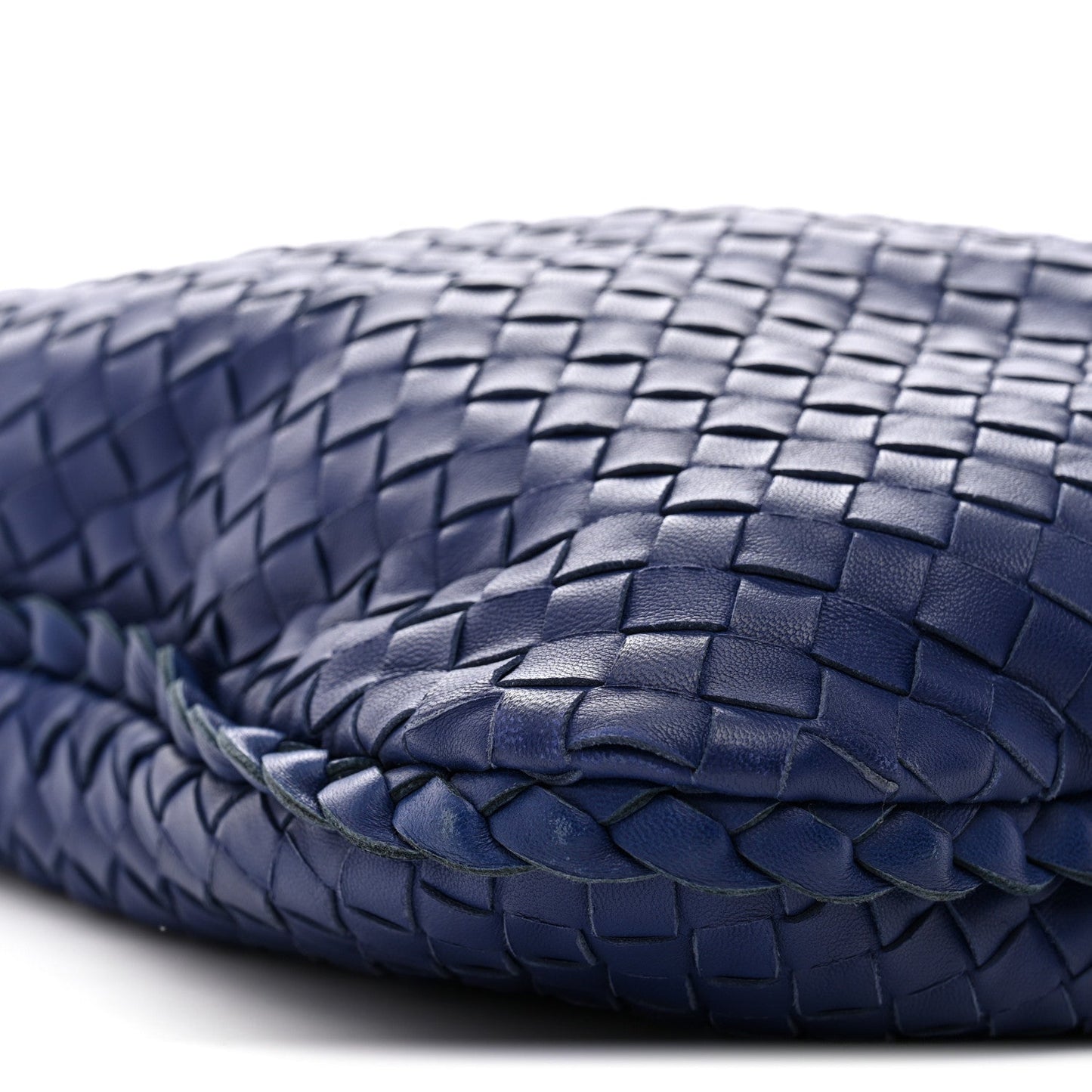 Nappa Intrecciato Maxi Veneta Hobo Baltic Blue