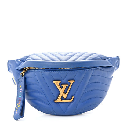 Calfskin New Wave Bumbag Blue Neon