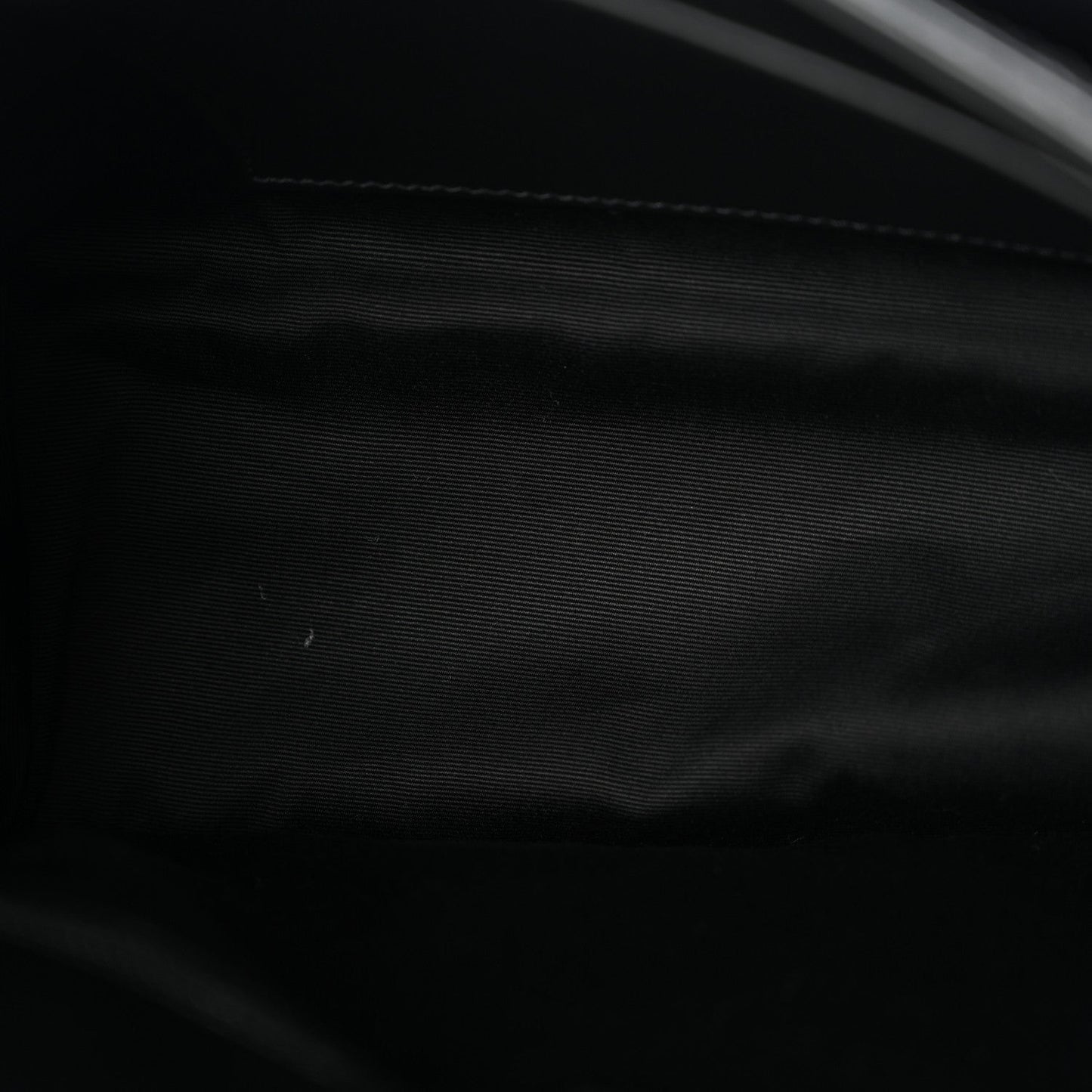 Crinkled Calfskin Matelasse Monogram Medium Niki Chain Satchel Black