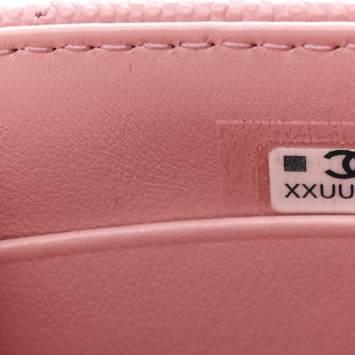 Caviar Quilted Nano Coco Handle Clutch With Chain Pink