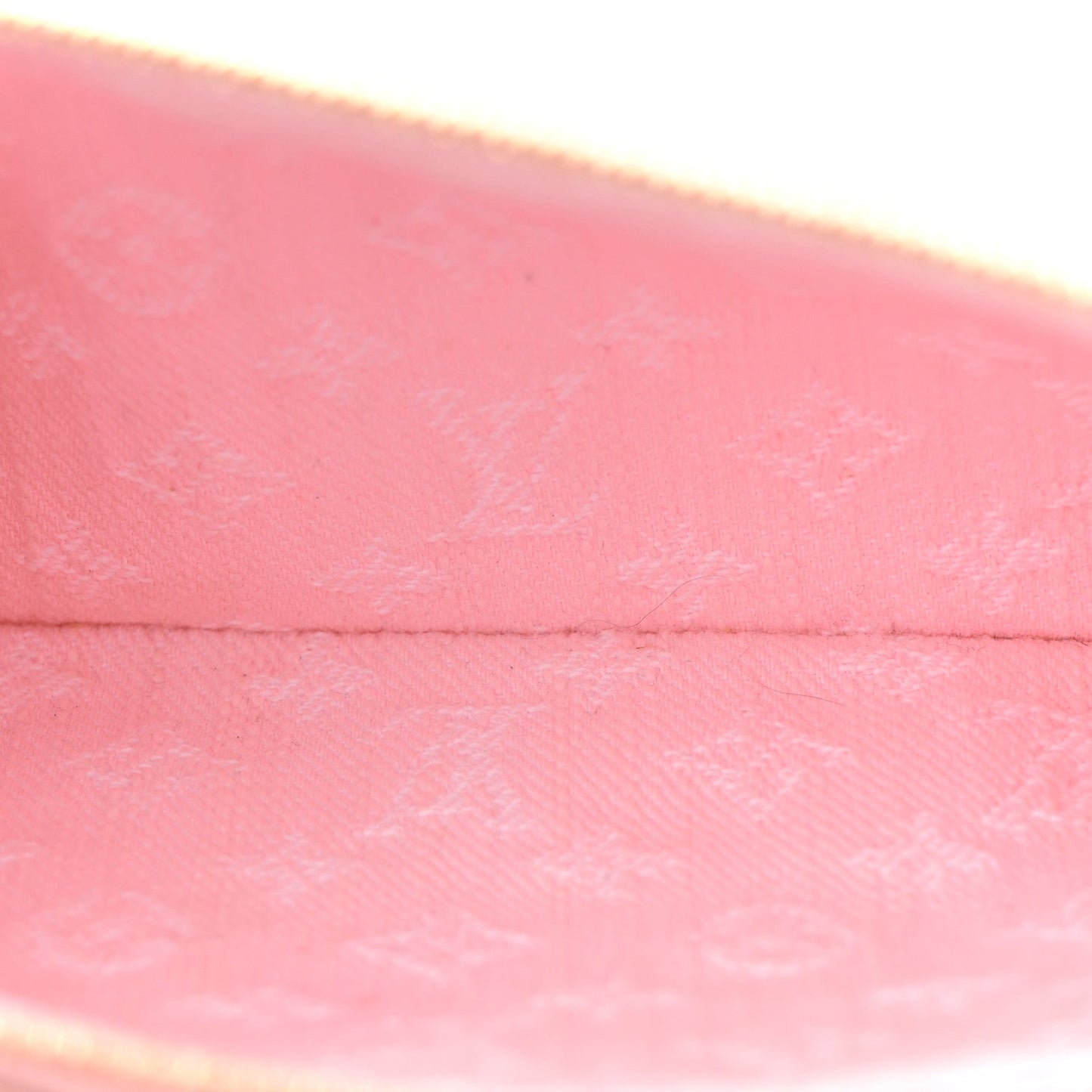Monogram Denim Liv Pochette Washed Pink