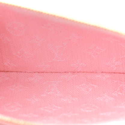 Monogram Denim Liv Pochette Washed Pink