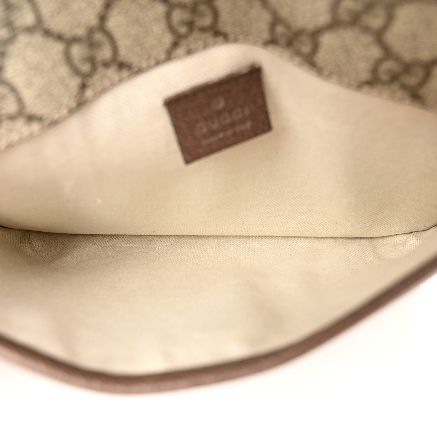 GG Supreme Monogram Neo Vintage Web Belt Bag Brown