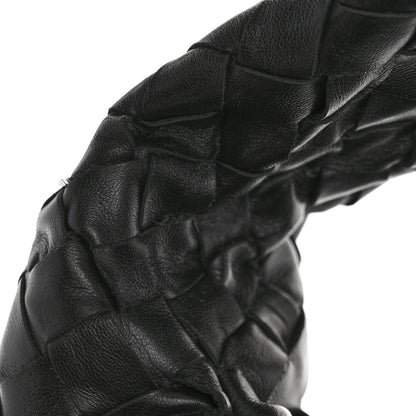 Calfskin Intrecciato Small Hop Black