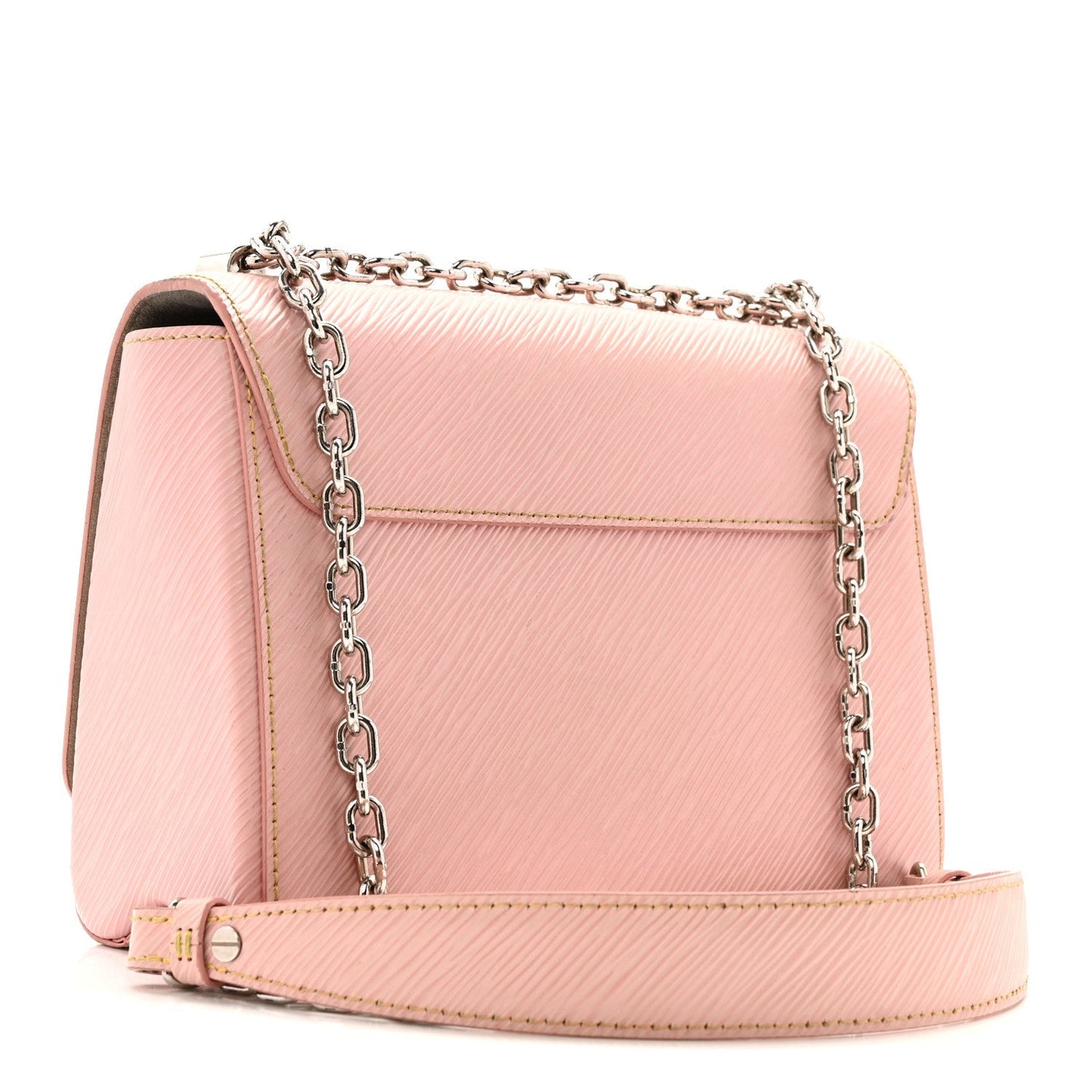 Epi Twist Shoulder Bag MM Rose Ballerine