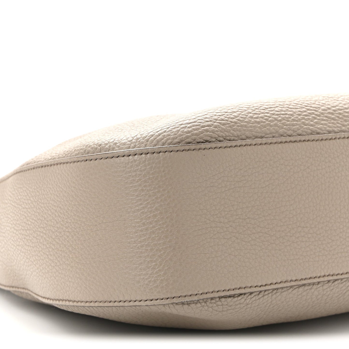 Vitello Daino Soft Large Zippered Messenger Hobo Argilla