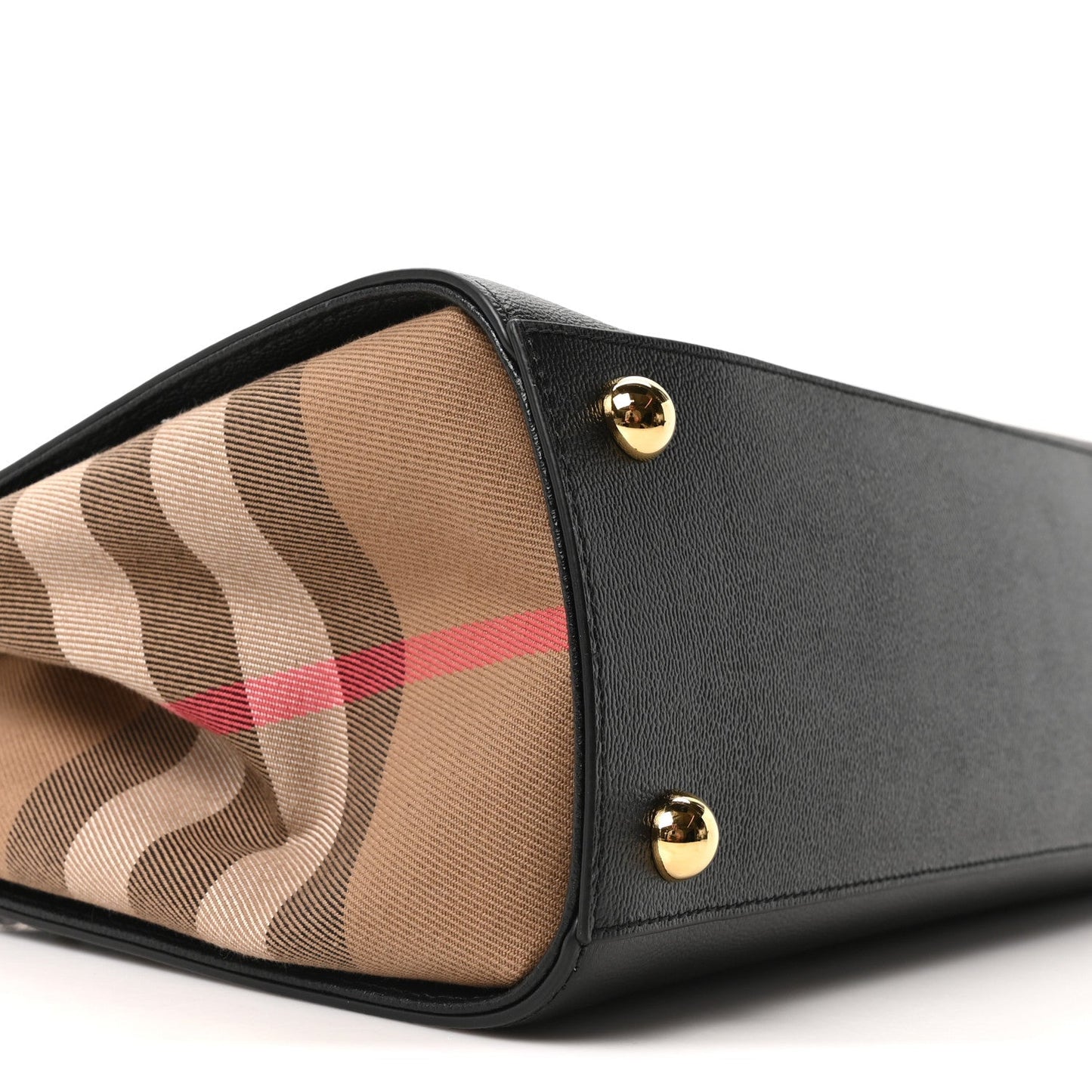 Calfskin Mega Check Small Banwell Tote Black