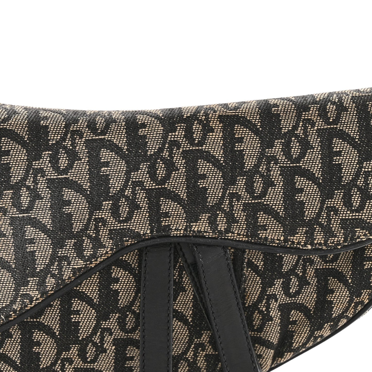 Monogram Saddle Bag Black