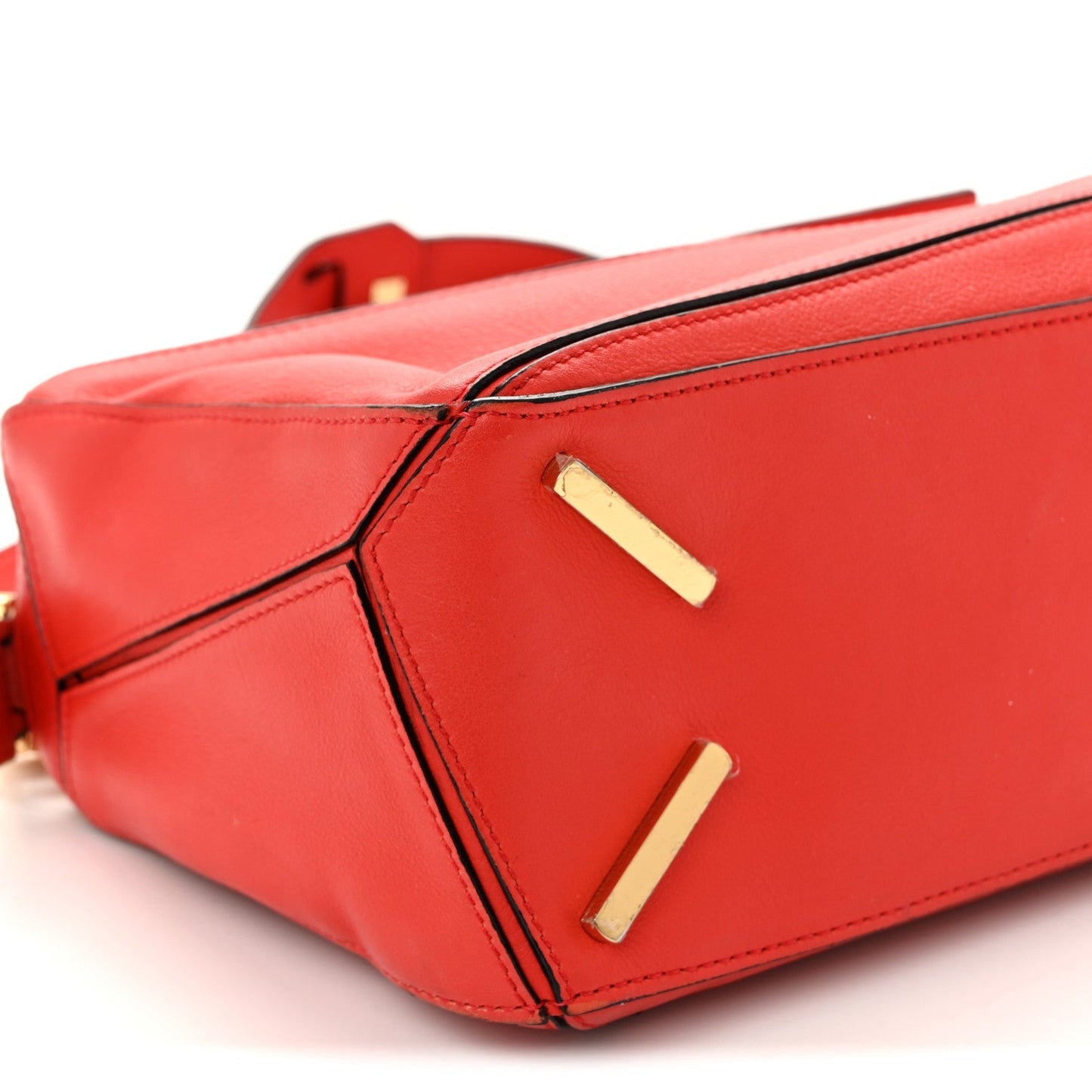 Calfskin Small Puzzle Bag Scarlet