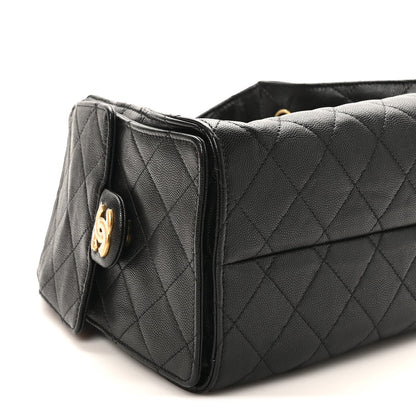 Caviar Quilted Small Chanel 25 Handbag Black