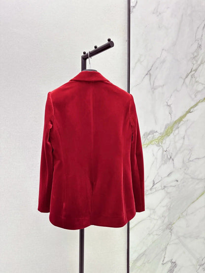 DIOR 25S VELVET BLAZER 522