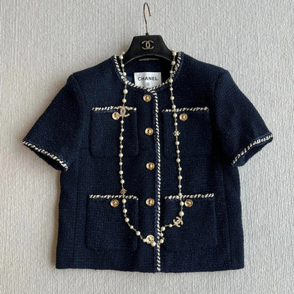 CHANEL SHORT-SLEEVE WOOL JACKET STYLE 29