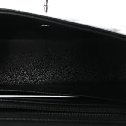 Lambskin Quilted Mini Rectangular Flap Black