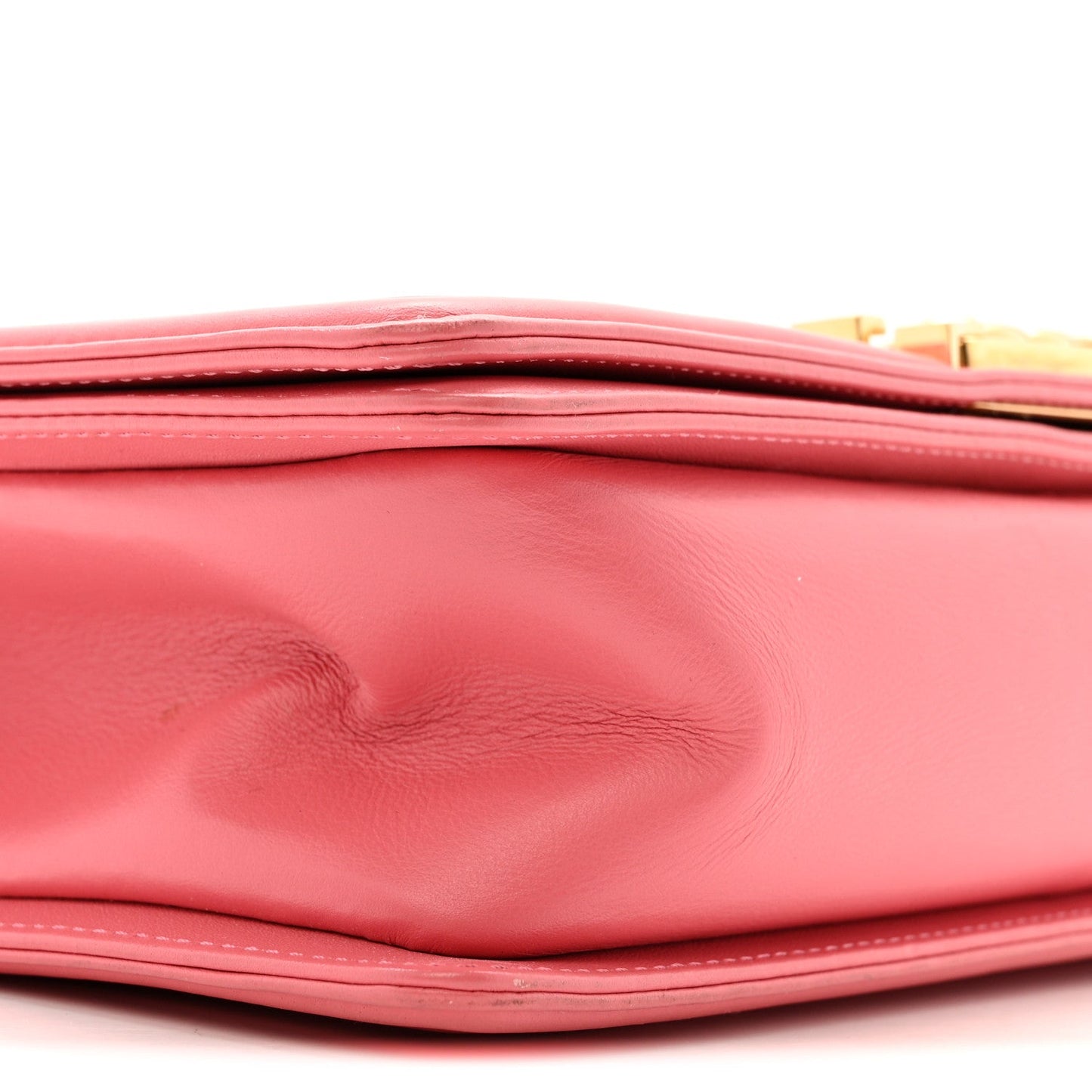 Lambskin Chevron Quilted Medium Boy Flap Pink