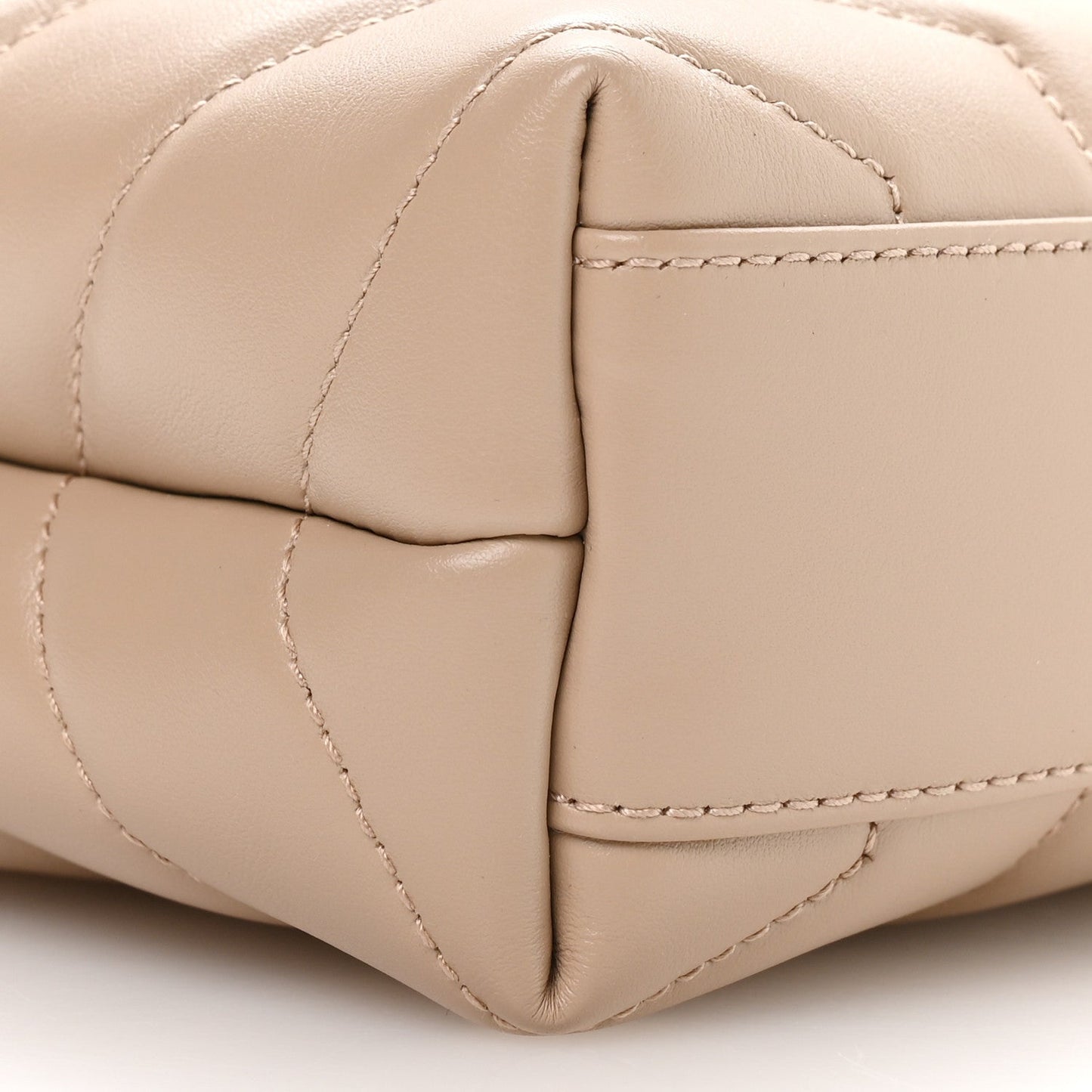 Calfskin Y Quilted Monogram Toy Loulou Crossbody Bag Dark Beige