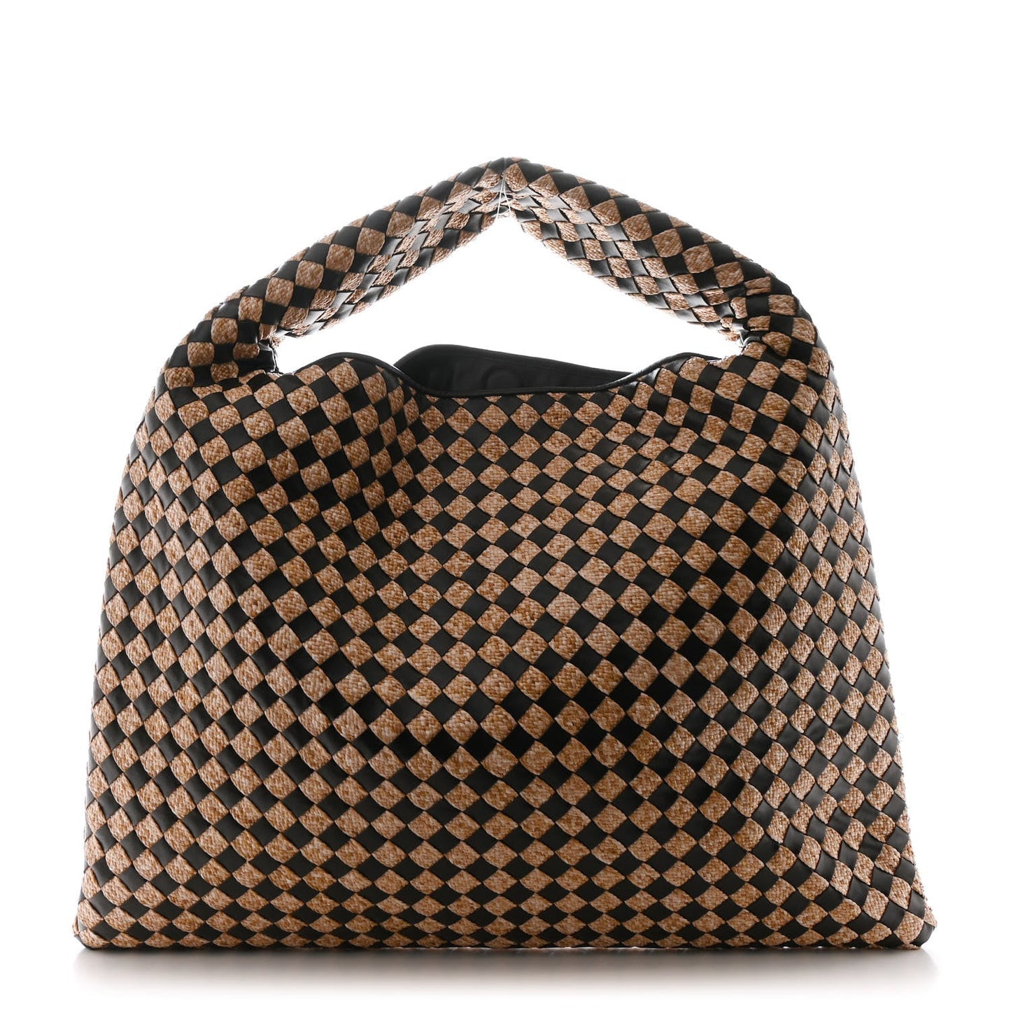 Nappa Raffia Intrecciato Large Hop Fondant Natural