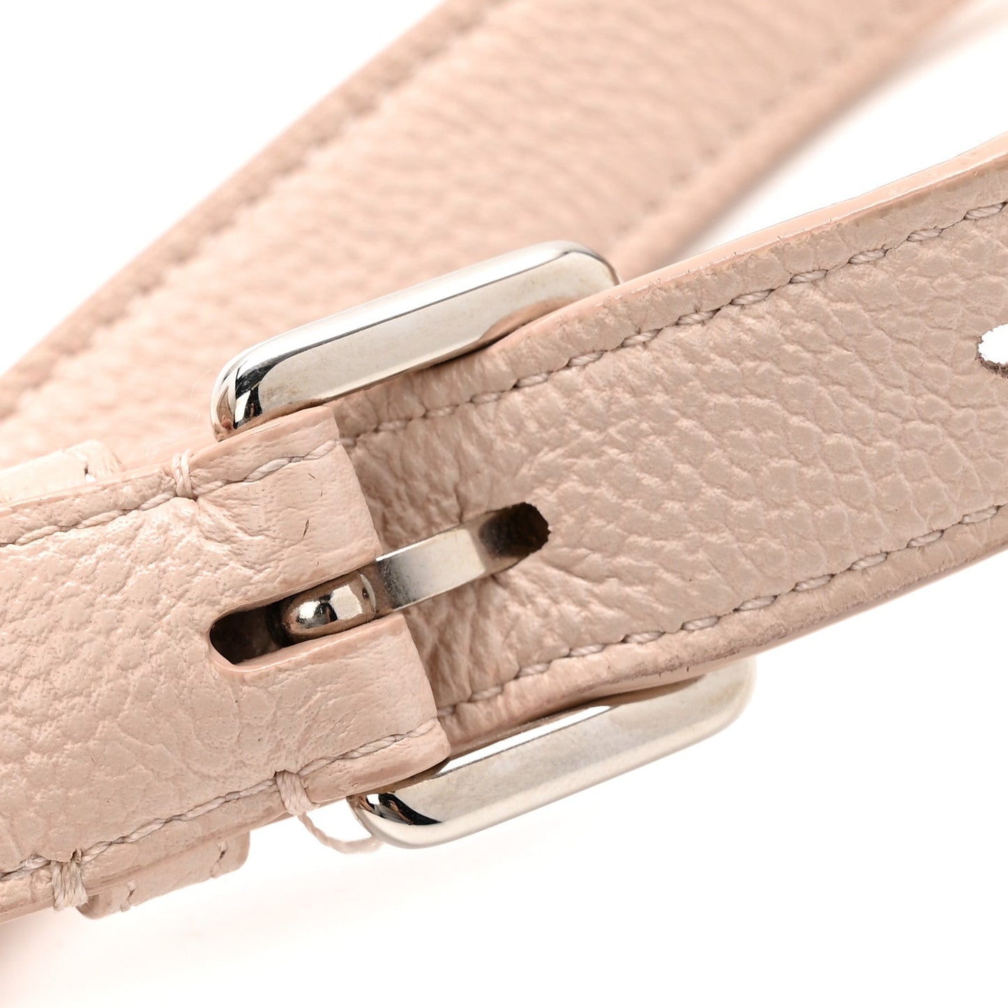 Grained Calfskin Medium Diorama Flap Bag Nude