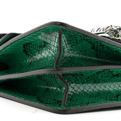 Snakeskin Small Dionysus Shoulder Bag Green