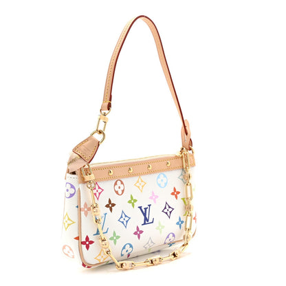 LV X TM Monogram Multicolor Pochette Accessories White