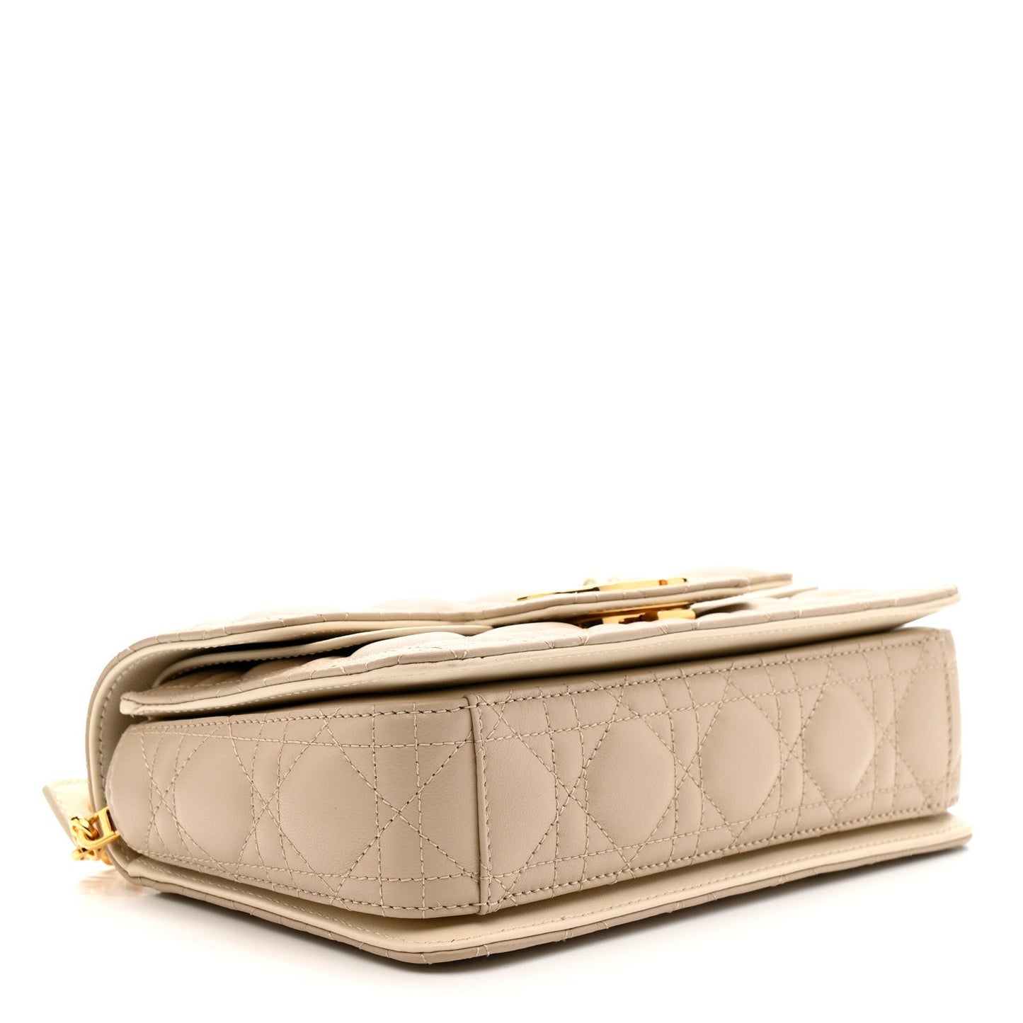Lambskin Cannage Small Jolie Top Handle Bag Powder Beige Latte