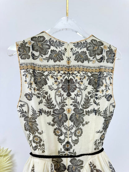 ZIMMERMANN PRINTED SLEEVELESS DRESS 270183