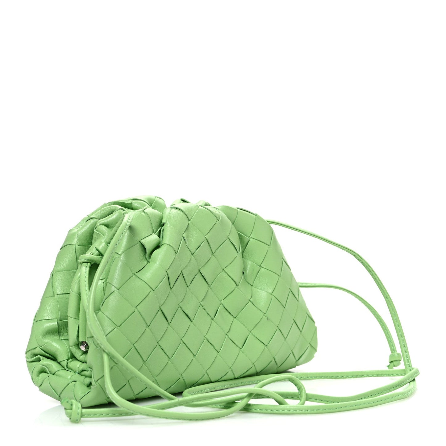 Nappa Intrecciato The Mini Pouch Pistachio