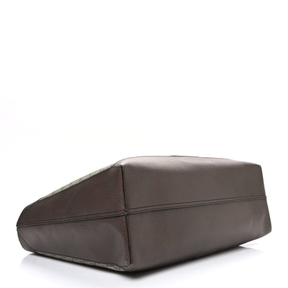 GG Supreme Monogram Web Ophidia Tote Brown