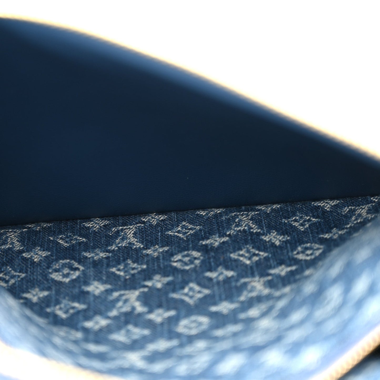 LV X TM Monogram Denim Cerises Coussin PM Blue