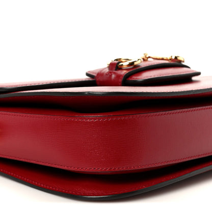 Azalea Calfskin Horsebit 1955 Shoulder Bag New Cherry Red