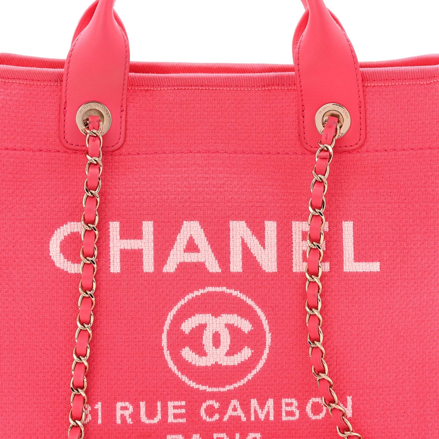 Mixed Fibers Small Deauville Tote  Pink