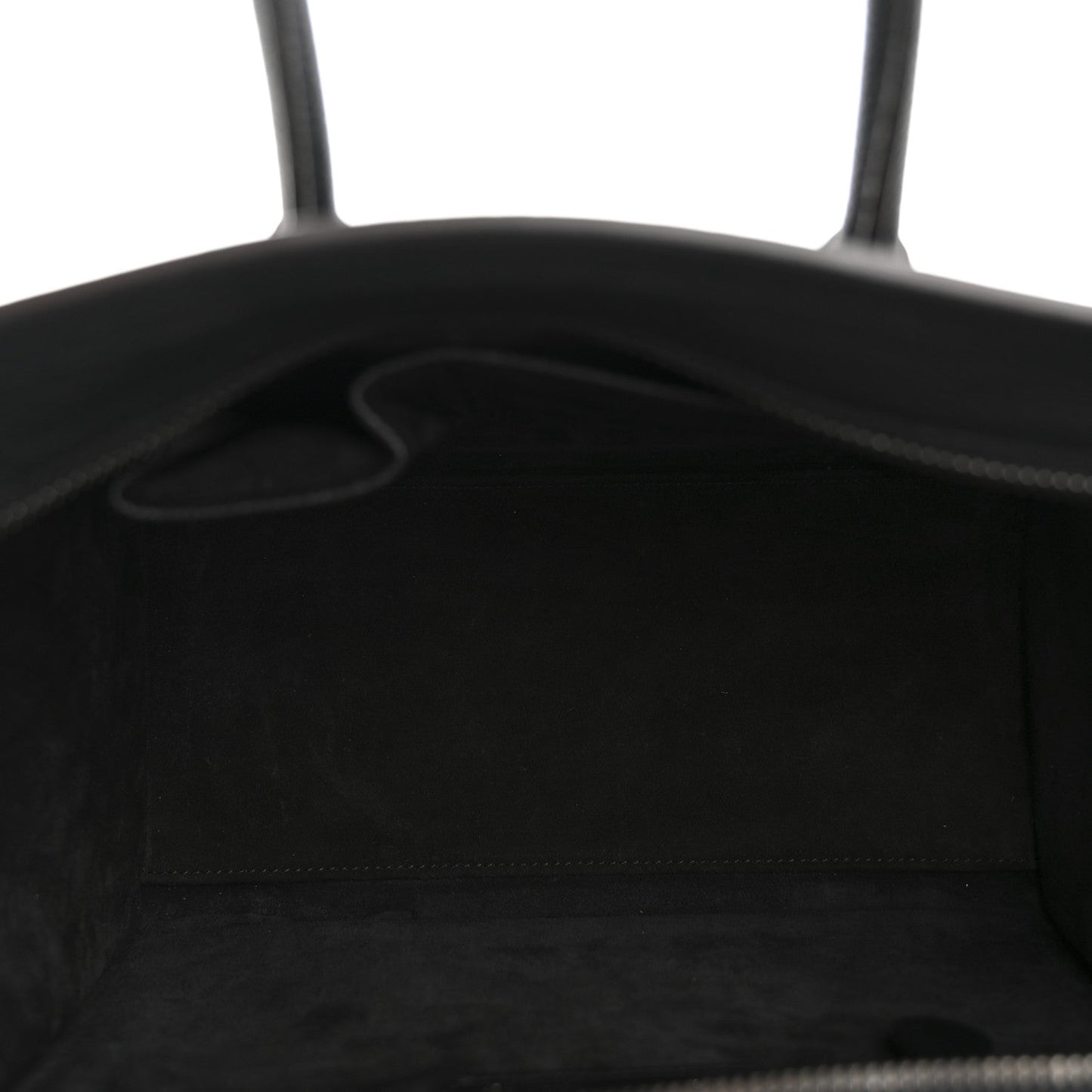 Drummed Calfskin Micro Luggage Black