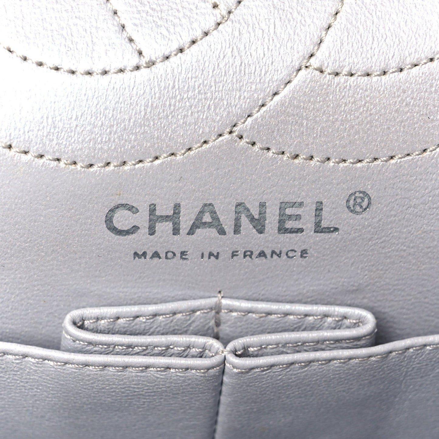 Metallic Lambskin Quilted 2.55 Reissue 226 Flap Silver