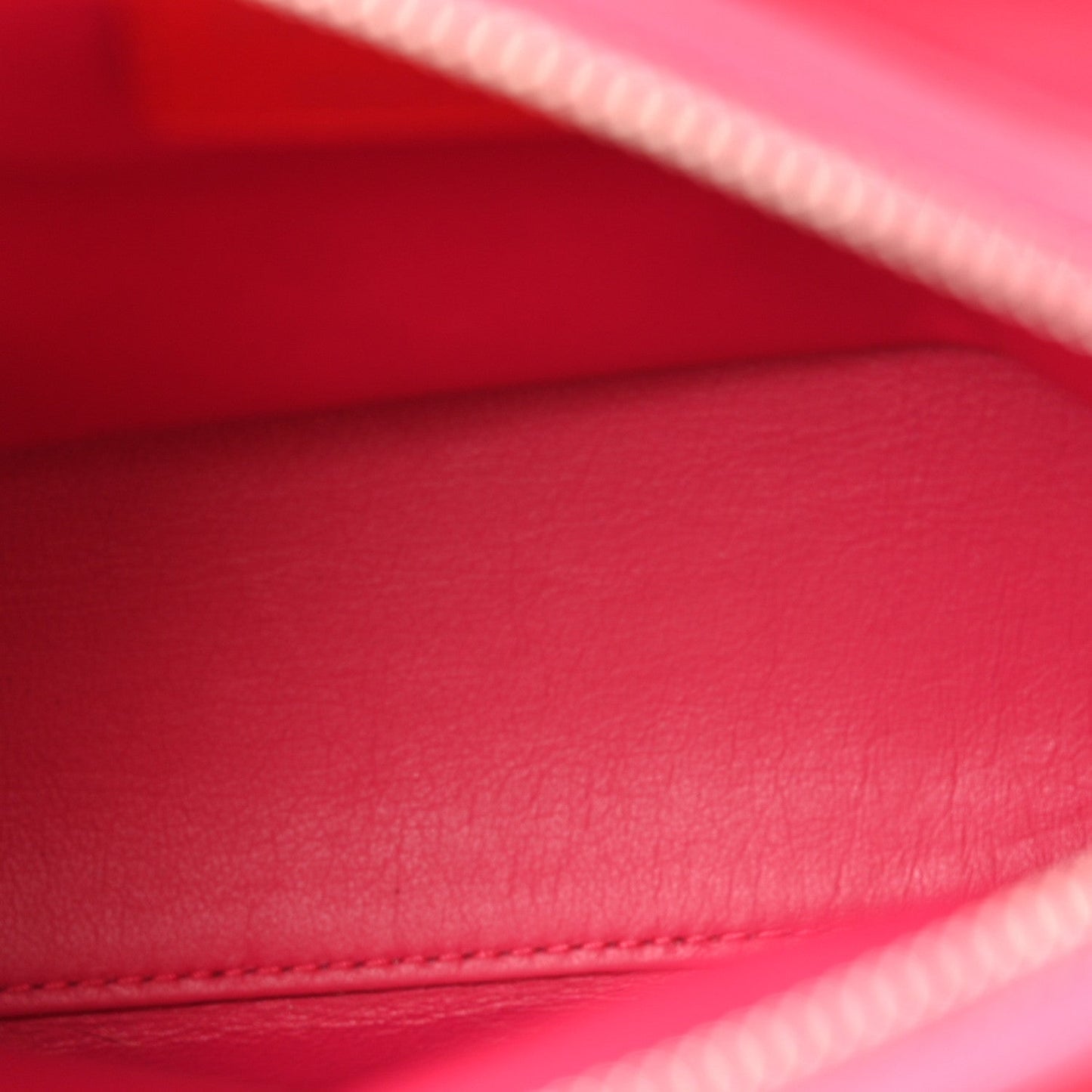 Lambskin Cannage Medium Bi-Color Lady Dior Orange Fuchsia